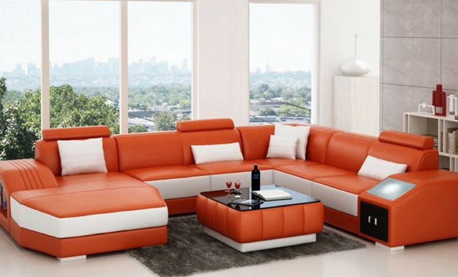 Faber Leather Sofa Lounge Set